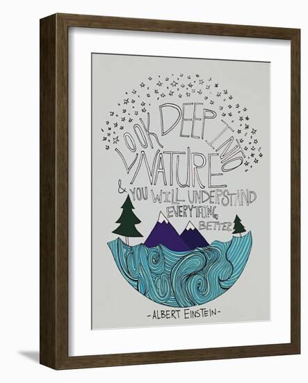 Einstein Nature-Leah Flores-Framed Premium Giclee Print