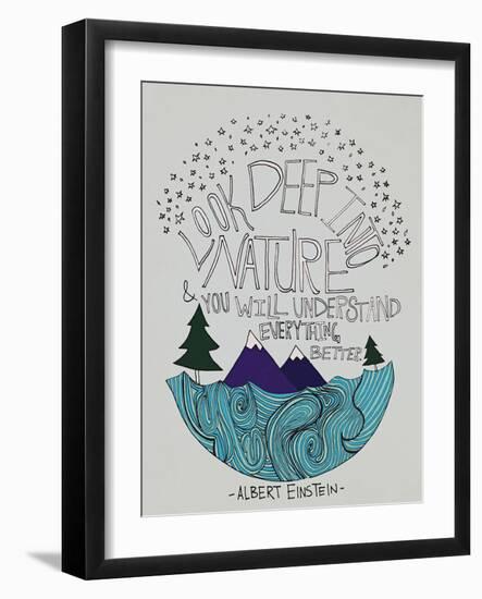 Einstein Nature-Leah Flores-Framed Giclee Print