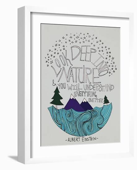 Einstein Nature-Leah Flores-Framed Giclee Print