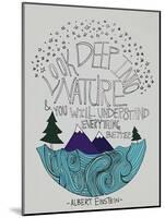 Einstein Nature-Leah Flores-Mounted Giclee Print