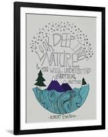 Einstein Nature-Leah Flores-Framed Giclee Print