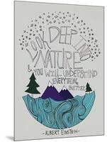 Einstein Nature-Leah Flores-Mounted Giclee Print