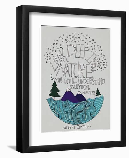 Einstein Nature-Leah Flores-Framed Premium Giclee Print