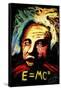 Einstein Signed-Rock Demarco-Framed Stretched Canvas