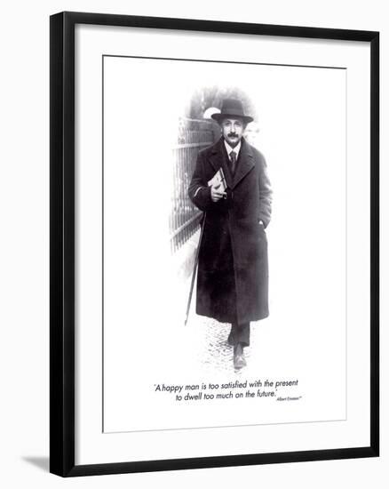 Einstein - The Future-null-Framed Art Print