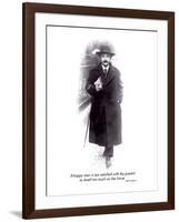 Einstein - The Future-null-Framed Art Print