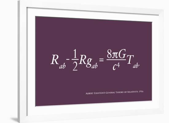 Einstein Theory of Relativity-Michael Tompsett-Framed Art Print