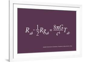 Einstein Theory of Relativity-Michael Tompsett-Framed Art Print