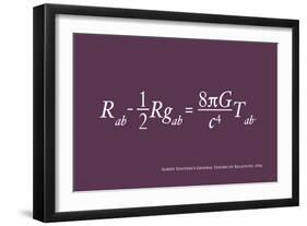 Einstein Theory of Relativity-Michael Tompsett-Framed Art Print