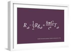 Einstein Theory of Relativity-Michael Tompsett-Framed Art Print