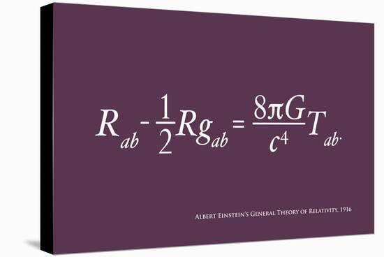 Einstein Theory of Relativity-Michael Tompsett-Stretched Canvas