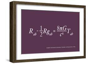 Einstein Theory of Relativity-Michael Tompsett-Framed Art Print