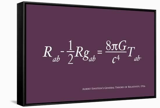 Einstein Theory of Relativity-Michael Tompsett-Framed Stretched Canvas