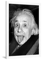 Einstein - Tongue-null-Framed Poster