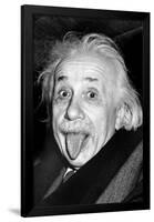 Einstein - Tongue-null-Framed Poster