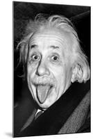 Einstein, Tongue-null-Mounted Art Print