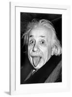 Einstein, Tongue-null-Framed Art Print