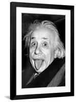 Einstein, Tongue-null-Framed Art Print