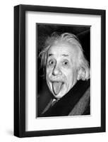 Einstein, Tongue-null-Framed Art Print