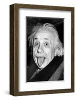 Einstein, Tongue-null-Framed Art Print