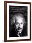 Einstein - True Human Greatness-null-Framed Art Print