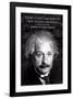 Einstein - True Human Greatness-null-Framed Art Print