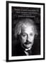 Einstein - True Human Greatness-null-Framed Art Print