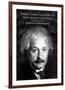 Einstein - True Human Greatness-null-Framed Art Print