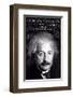 Einstein - True Human Greatness-null-Framed Art Print