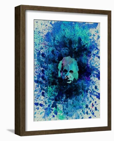 Einstein Watercolor 2-Anna Malkin-Framed Art Print