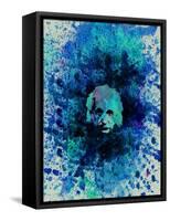 Einstein Watercolor 2-Anna Malkin-Framed Stretched Canvas