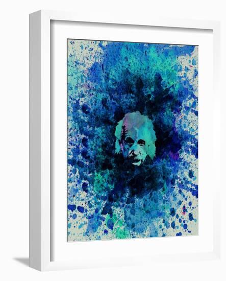 Einstein Watercolor 2-Anna Malkin-Framed Art Print