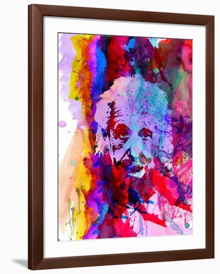 Einstein Watercolor-Anna Malkin-Framed Art Print