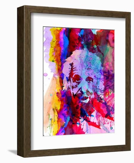 Einstein Watercolor-Anna Malkin-Framed Art Print