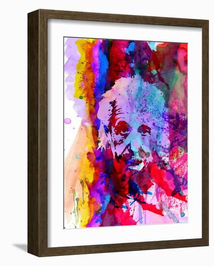 Einstein Watercolor-Anna Malkin-Framed Art Print