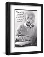 Einstein - Wisdom-null-Framed Premium Giclee Print