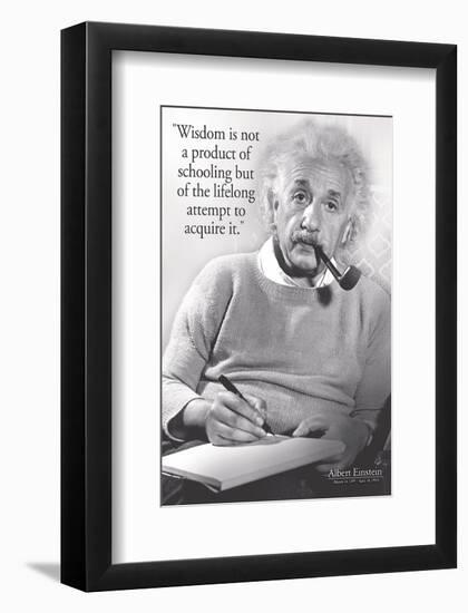 Einstein - Wisdom-null-Framed Premium Giclee Print