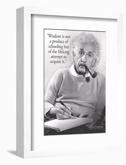 Einstein - Wisdom-null-Framed Premium Giclee Print