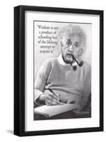 Einstein - Wisdom-null-Framed Art Print