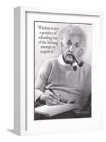 Einstein - Wisdom-null-Framed Art Print