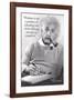 Einstein - Wisdom-null-Framed Art Print