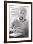 Einstein - Wisdom-null-Framed Art Print