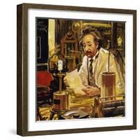 Einstein Worked at Numerous Universities and Polytechnics-Luis Arcas Brauner-Framed Giclee Print