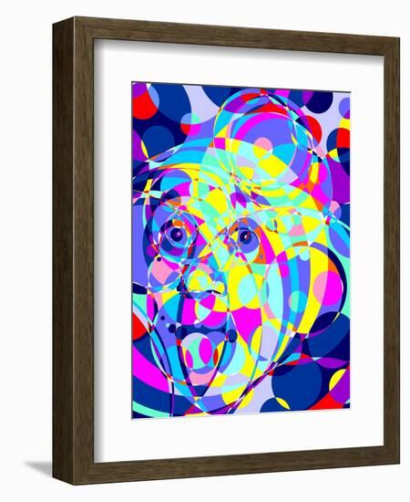 Einstein-Cristian Mielu-Framed Art Print