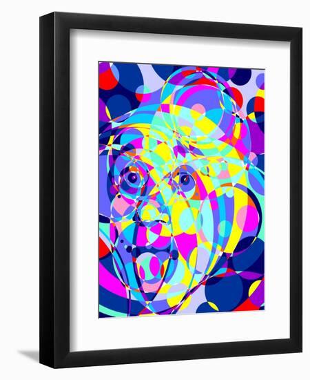 Einstein-Cristian Mielu-Framed Art Print