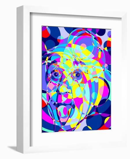 Einstein-Cristian Mielu-Framed Art Print