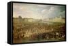 Einzug Louis XIII. auf der Pont-Neuf in Paris-Adam Frans van der Meulen-Framed Stretched Canvas