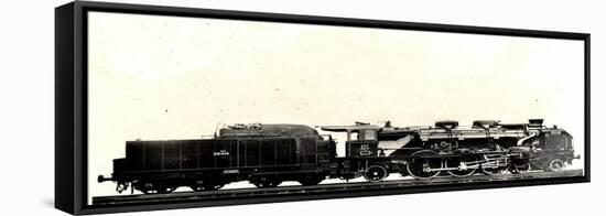 Eisenbahn, Frankreich, Dampflok, A 33, No 231.058-null-Framed Stretched Canvas