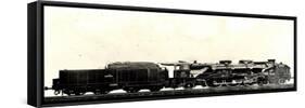 Eisenbahn, Frankreich, Dampflok-null-Framed Stretched Canvas