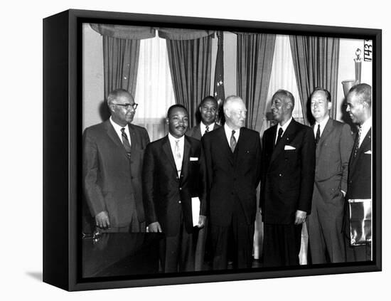 Eisenhower Civil Rights Leaders-Associated Press-Framed Stretched Canvas